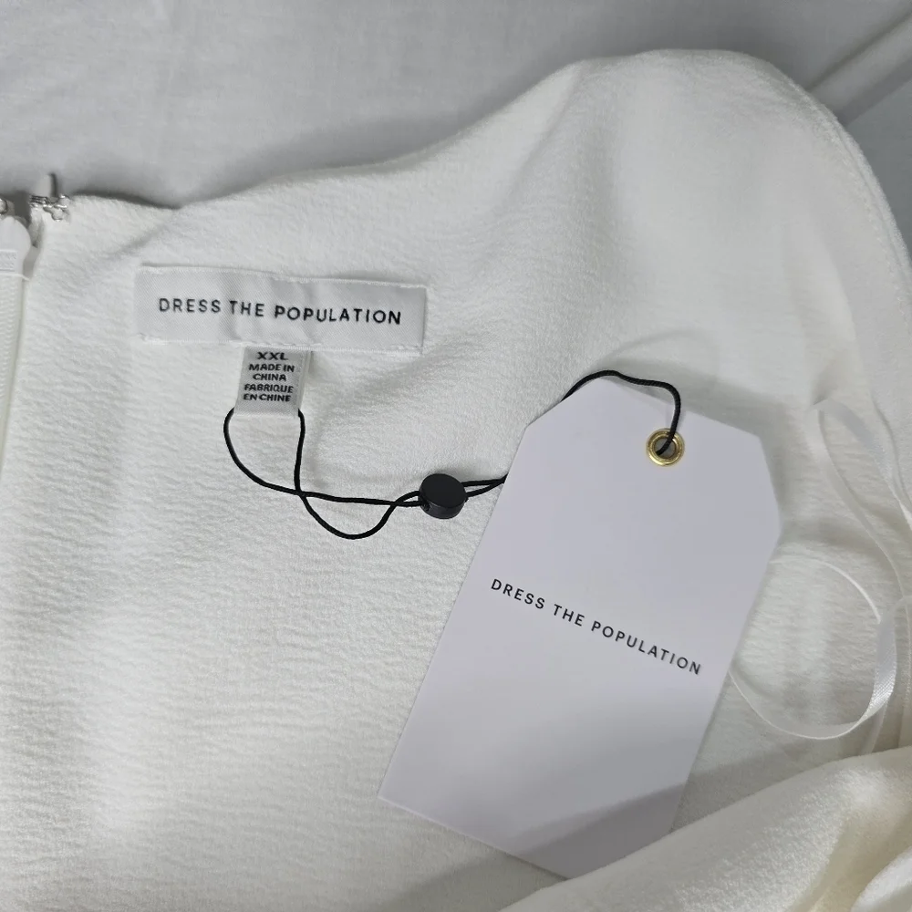 Dress the Population Mira Mini Bridal Dress NWT - Picture 12 of 14